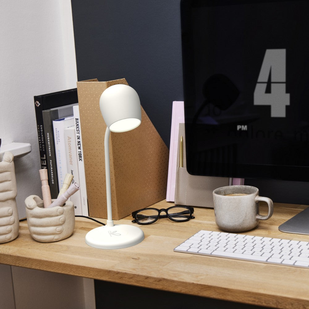 ELLIE Lampada con Altoparlante e Ricarica Wireless