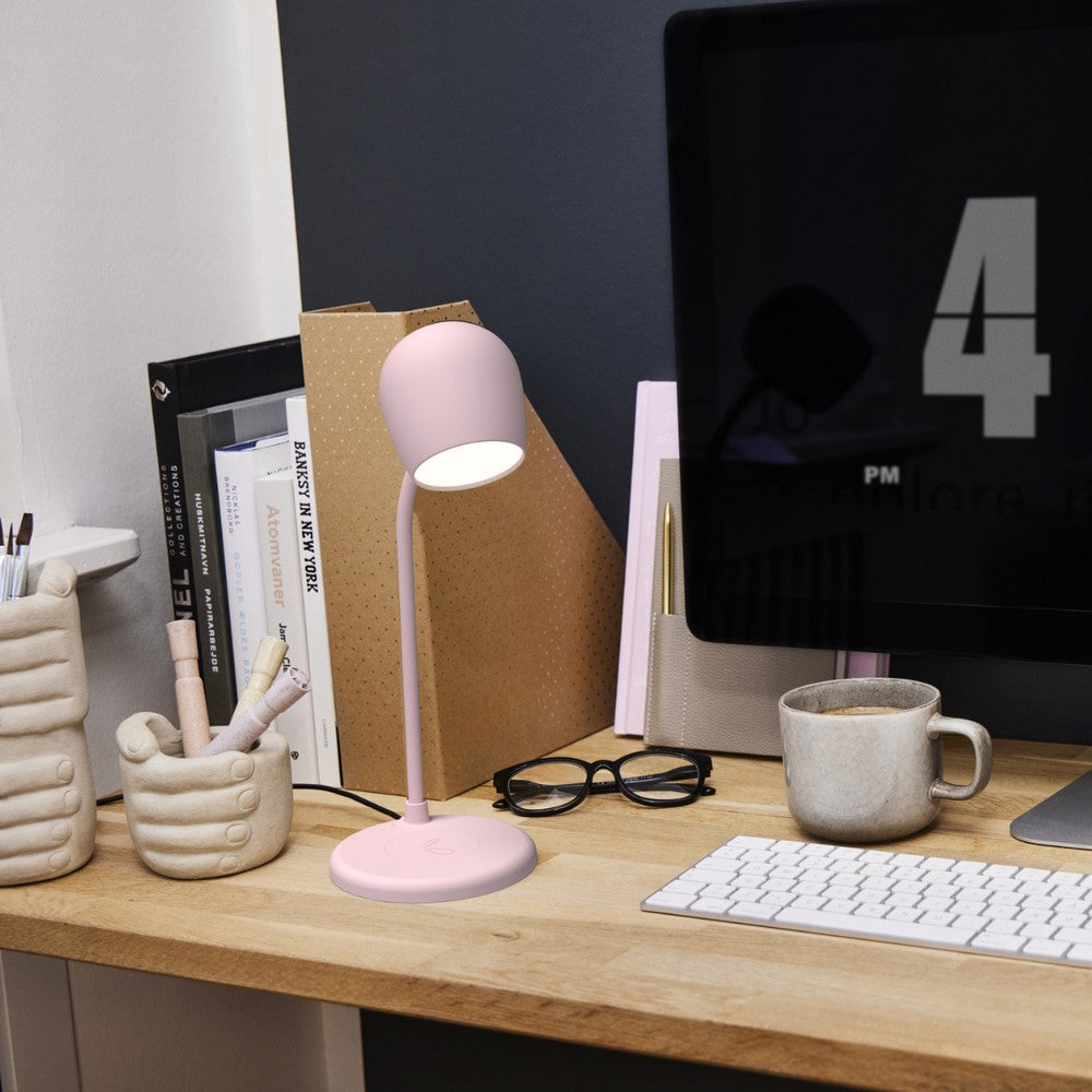 ELLIE Lampada con Altoparlante e Ricarica Wireless