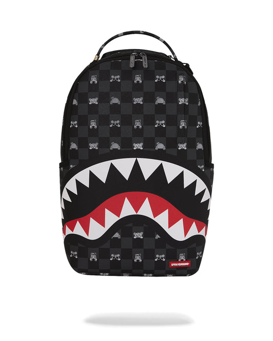 Zaino Sprayground GRAY PEEKING CHARACTER CHECK DLXSV