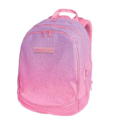 Tinta Unita - Zaino Cross System Glitter Gradient Rosa/Viola